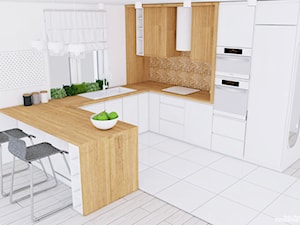 WHITE WOOD - kuchnia z IKEA - Kuchnia, styl nowoczesny - zdjęcie od Projektantka ma PLAN