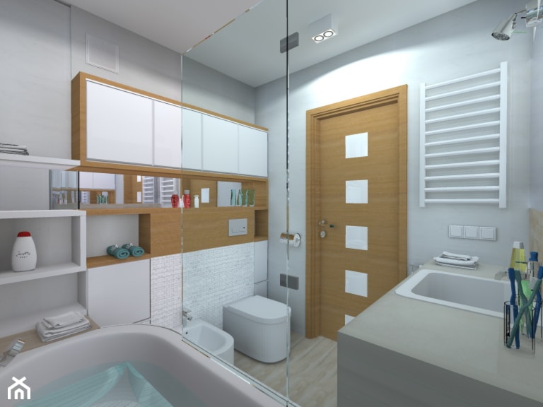 Projekt łazienki - Łazienka, styl nowoczesny - zdjęcie od Patrycja Bedyk Studio Projektowe - Homebook