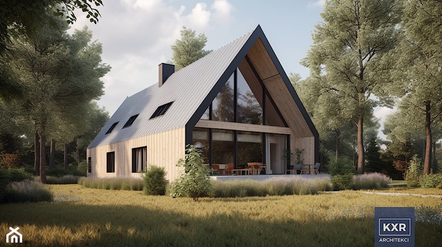 Dom w stylu skandynawskim, minimalistycznym, dwupiętrowy. - zdjęcie od KXR Architekci | Architekt & Architekt wnętrz Rzeszów