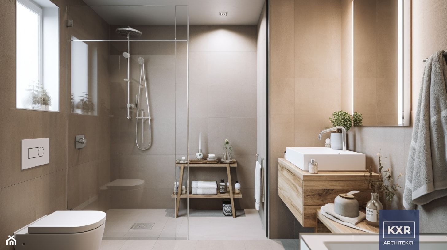 Jasna łazienka w stylu klasycznym. - zdjęcie od KXR Architekci | Architekt & Architekt wnętrz Rzeszów - Homebook