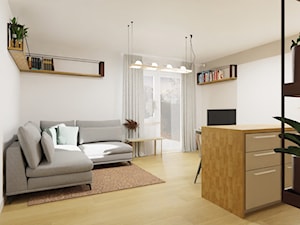 salon w niewielkim mieszkaniu - zdjęcie od ZA-PROJEKTOWANE pracownia projektowania wnętrz