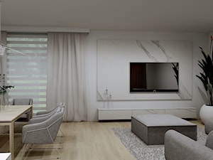 dom za miastem - Salon, styl nowoczesny - zdjęcie od Plan Design projektowanie wnętrz online
