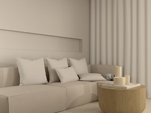 mieszkanie w bloku naturalne kolory - Salon, styl minimalistyczny - zdjęcie od Plan Design projektowanie wnętrz online