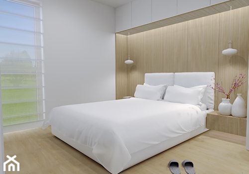 projekt wnętrza domu nowoczesnego - Sypialnia, styl nowoczesny - zdjęcie od Plan Design projektowanie wnętrz online