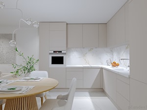 salon w pastelach - Kuchnia, styl nowoczesny - zdjęcie od Plan Design projektowanie wnętrz online