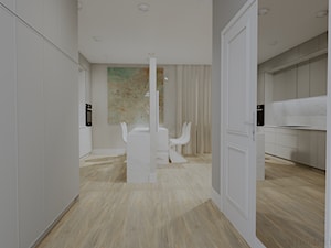 kawalerka Toruń - Hol / przedpokój, styl minimalistyczny - zdjęcie od Plan Design projektowanie wnętrz online