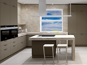 kuchnia ciepłe tonacje - Kuchnia, styl minimalistyczny - zdjęcie od Plan Design projektowanie wnętrz online