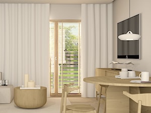 mieszkanie w bloku naturalne kolory - Salon - zdjęcie od Plan Design projektowanie wnętrz online