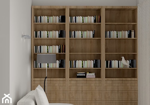 dom koło Bydgoszczy - Salon, styl minimalistyczny - zdjęcie od Plan Design projektowanie wnętrz online
