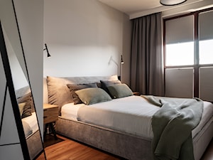 Apartament ul. Chałupnika Kraków - Sypialnia, styl minimalistyczny - zdjęcie od GRID Studio Projektowe