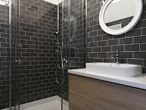 Apartament ul. Krowoderska Kraków - Łazienka, styl vintage - zdjęcie od GRID Studio Projektowe