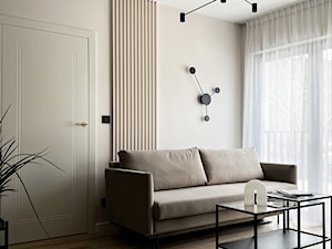 Apartament ul. Wybickiego Kraków - Salon, styl nowoczesny - zdjęcie od GRID Studio Projektowe