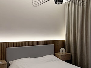 Apartament ul. Wybickiego Kraków - Sypialnia, styl nowoczesny - zdjęcie od GRID Studio Projektowe