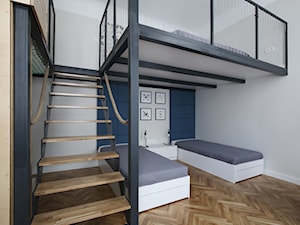 Apartament ul. Krowoderska Kraków - Sypialnia, styl vintage - zdjęcie od GRID Studio Projektowe