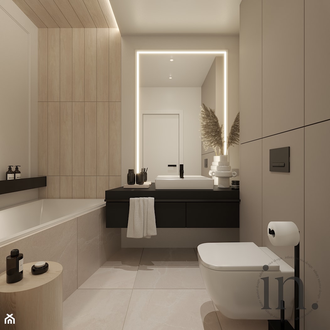 Mała łazienka z wanną - zdjęcie od Infinity Interior Design - Homebook