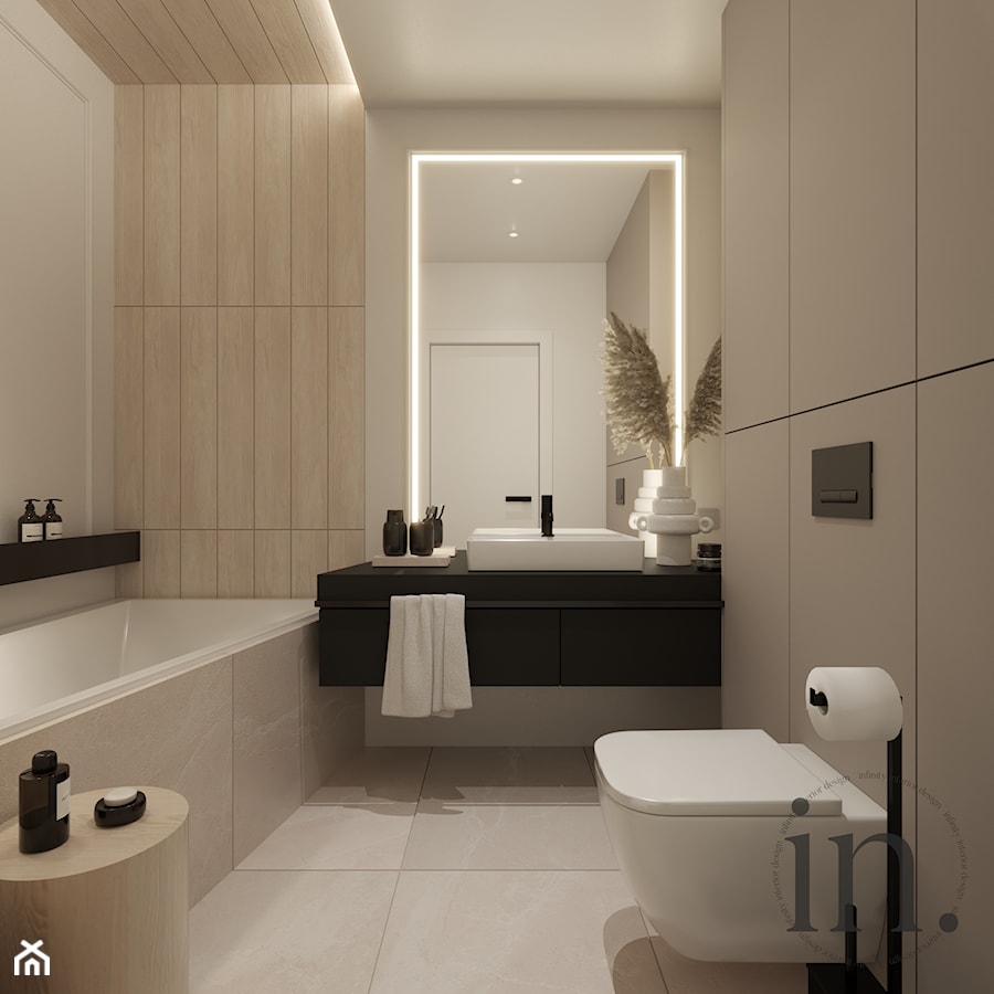 Mała łazienka z wanną - zdjęcie od Infinity Interior Design
