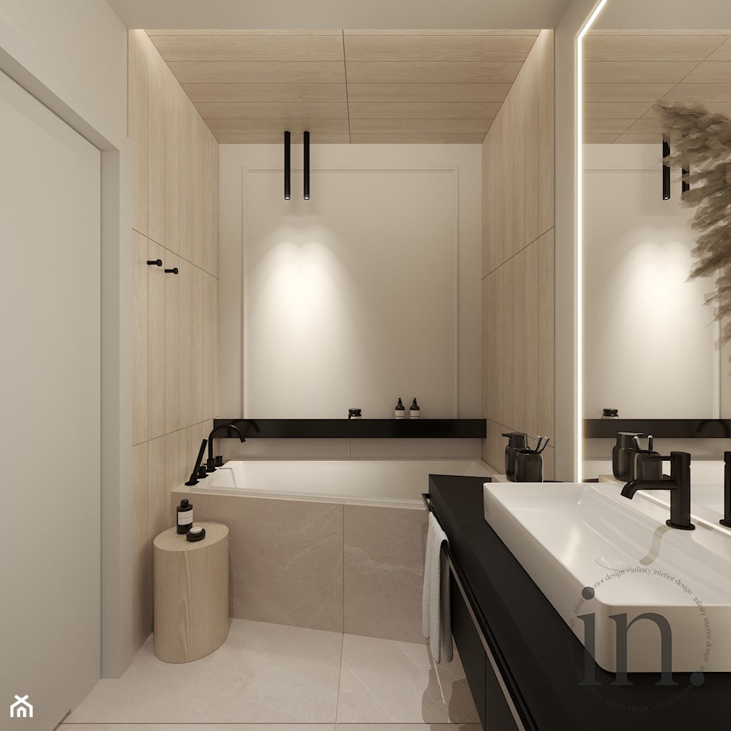 Mała łazienka z wanną - zdjęcie od Infinity Interior Design - Homebook
