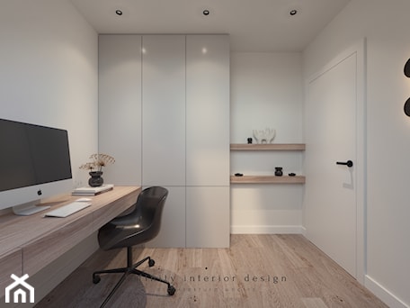 Aranżacje wnętrz - Biuro: Domowe biuro i pokój gościnny 2w1 - Infinity Interior Design. Przeglądaj, dodawaj i zapisuj najlepsze zdjęcia, pomysły i inspiracje designerskie. W bazie mamy już prawie milion fotografii!