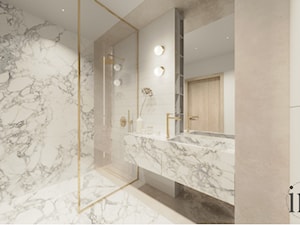 Łazienka z prysznicem walk-in - zdjęcie od INFINITY Architektura Wnętrz