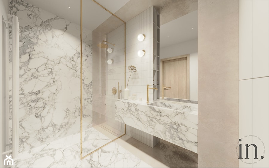 Łazienka z prysznicem walk-in - zdjęcie od Infinity Interior Design