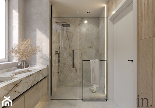 Łazienka z prysznicem - zdjęcie od INFINITY Architektura Wnętrz