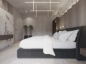 Duża sypialnia małżeńska - zdjęcie od Infinity Interior Design
