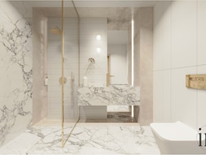 Łazienka z prysznicem walk-in - zdjęcie od INFINITY Architektura Wnętrz