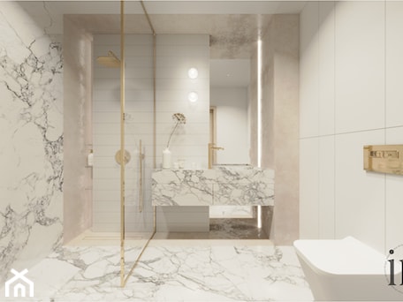 Aranżacje wnętrz - Łazienka: Łazienka z prysznicem walk-in - Infinity Interior Design. Przeglądaj, dodawaj i zapisuj najlepsze zdjęcia, pomysły i inspiracje designerskie. W bazie mamy już prawie milion fotografii!