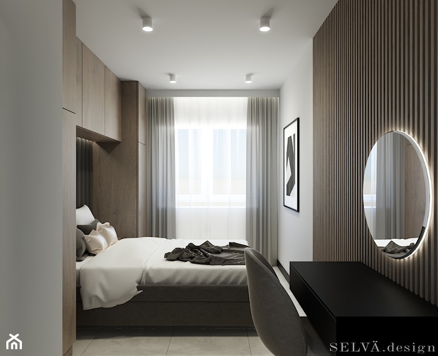 Ucieczka na swoje - Sypialnia, styl industrialny - zdjęcie od SELVA.design 셀바디자인