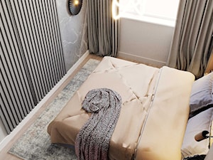 Nowoczesny sypialnia z dużym łóżkiem - zdjęcie od NOA studio