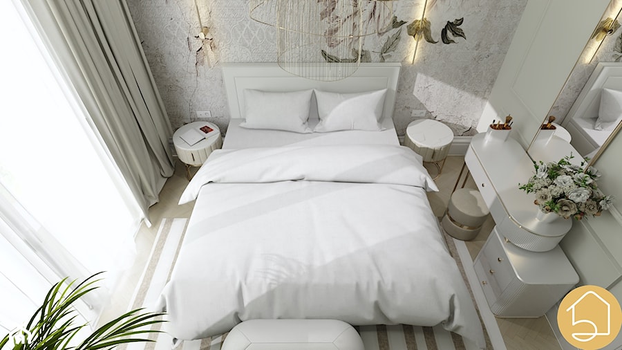 Sypialnia - Sypialnia, styl nowoczesny - zdjęcie od Wertall Natalia Toś - projektowanie wnętrz
