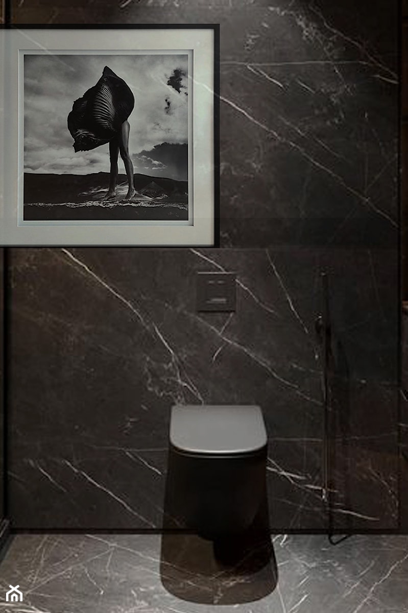 Mała czarna - Łazienka, styl minimalistyczny - zdjęcie od Poradnia Dobrych Wnętrz