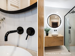 Przytulna łazienka boho - zdjęcie od M-Architektura Wnętrz