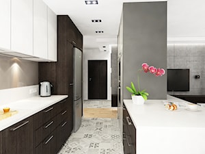 Mieszkanie Wilanów 110 m2 - Kuchnia, styl nowoczesny - zdjęcie od PURPLE PRACOWNIA