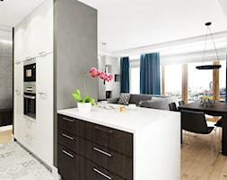 Mieszkanie Wilanów 110 m2 - Kuchnia, styl nowoczesny - zdjęcie od PURPLE PRACOWNIA - Homebook