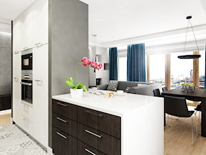 Mieszkanie Wilanów 110 m2 - Kuchnia, styl nowoczesny - zdjęcie od PURPLE PRACOWNIA