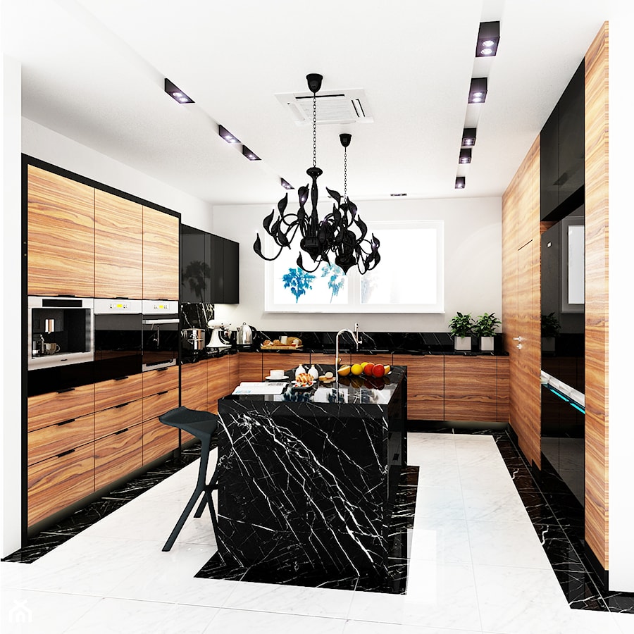 Kuchnie, wybrane projekty - Kuchnia, styl glamour - zdjęcie od PURPLE PRACOWNIA