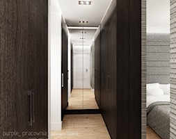 Mieszkanie Wilanów 110 m2 - Mała biała sypialnia, styl nowoczesny - zdjęcie od PURPLE PRACOWNIA - Homebook