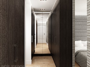 Mieszkanie Wilanów 110 m2 - Mała biała sypialnia, styl nowoczesny - zdjęcie od PURPLE PRACOWNIA