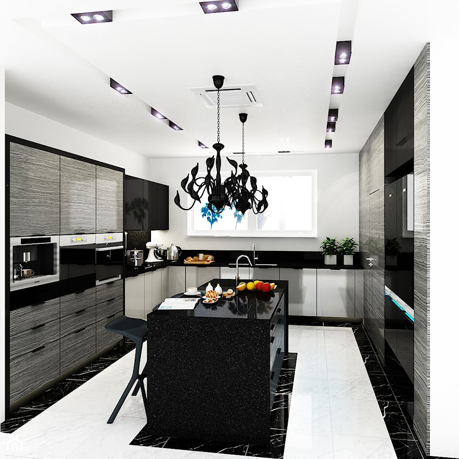 Kuchnie, wybrane projekty - Kuchnia, styl glamour - zdjęcie od PURPLE PRACOWNIA