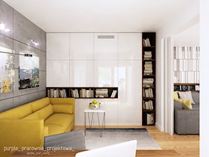 Dom jednorodzinny w Siedlcach - Małe szare biuro, styl nowoczesny - zdjęcie od PURPLE PRACOWNIA