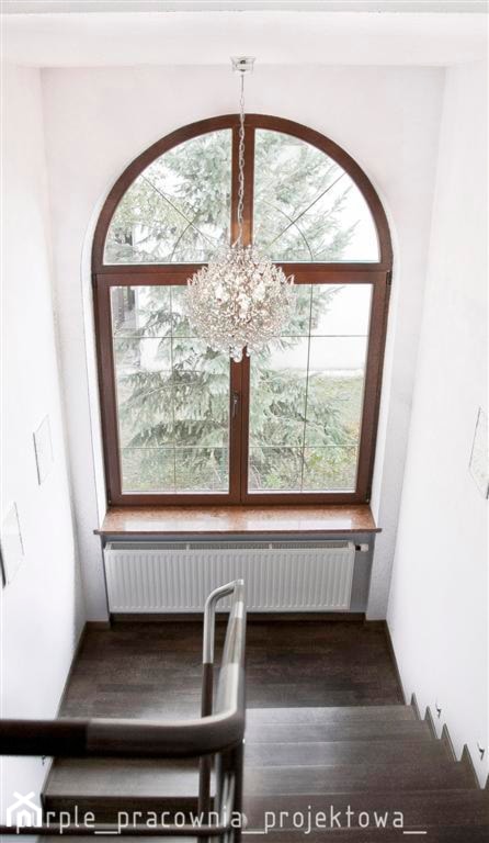Dom jednorodzinny Białołęka - Hol / przedpokój, styl glamour - zdjęcie od PURPLE PRACOWNIA