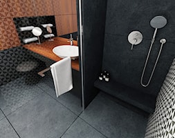 Mieszkanie Wilanów 110 m2 - Średnia jako pokój kąpielowy łazienka, styl nowoczesny - zdjęcie od PURPLE PRACOWNIA - Homebook