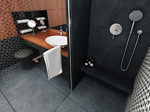 Mieszkanie Wilanów 110 m2 - Średnia jako pokój kąpielowy łazienka, styl nowoczesny - zdjęcie od PURPLE PRACOWNIA