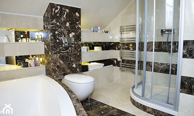 łazienka klasyczna z kamienia