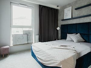 Sypialnia w apartamencie na poddaszu na gdańskim Chełmie - zdjęcie od MPROJEKT MILENA BARANOWSKA-PALIWODA
