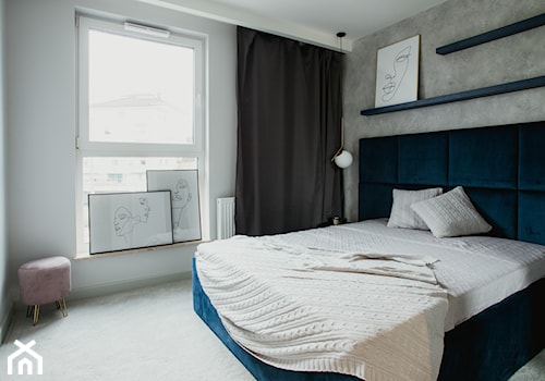Sypialnia w apartamencie na poddaszu na gdańskim Chełmie - zdjęcie od MPROJEKT MILENA BARANOWSKA-PALIWODA
