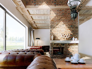 Kaszuby house - Salon, styl rustykalny - zdjęcie od lupinDESIGN