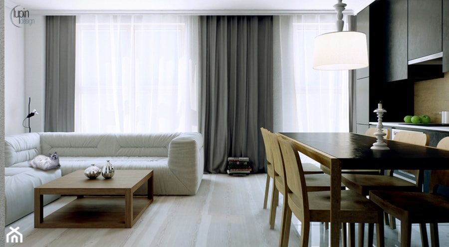 Qt apartment - Salon, styl nowoczesny - zdjęcie od lupinDESIGN