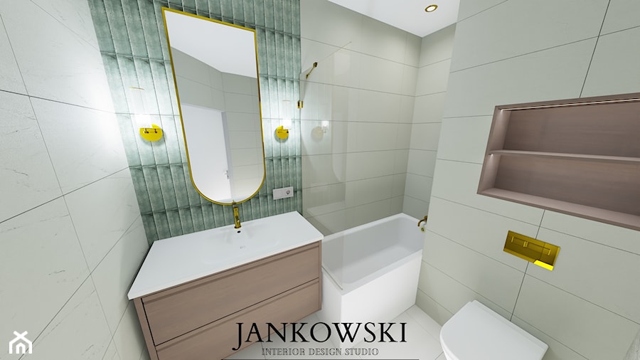 ŁAZIENKA - Łazienka, styl skandynawski - zdjęcie od JANKOWSKI Interior Design Studio